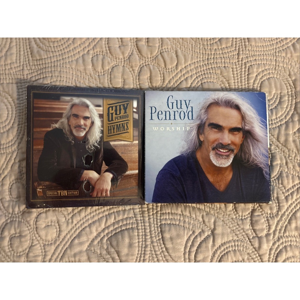 Two CDs by Guy Penrod: Worship and Hymns(Brand New)